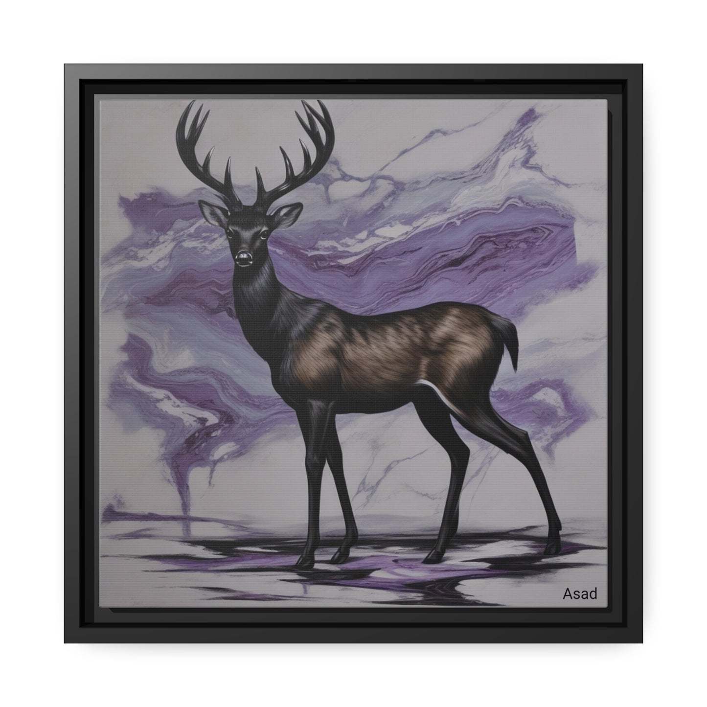 Matte Canvas, Black Frame
