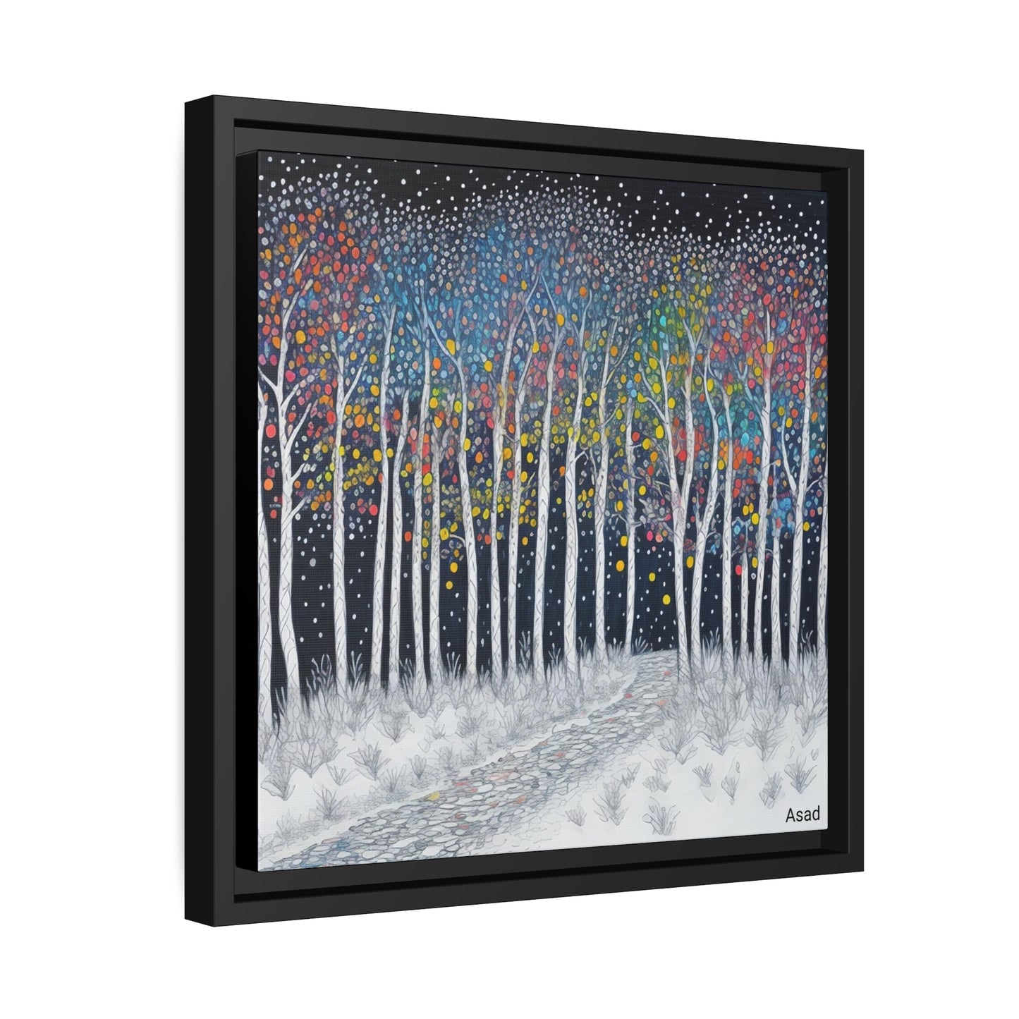 Matte Canvas, Black Frame