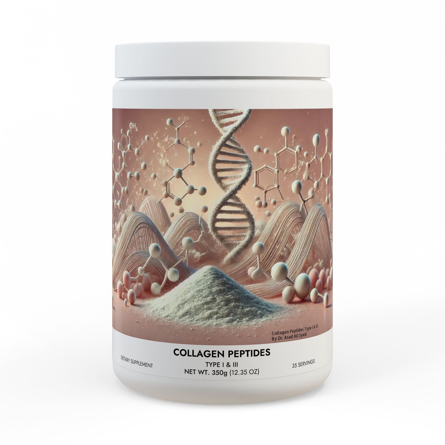 Collagen Peptides Type I & III Supplement (350g, 12.3oz) By Dr. Asad Ali Syed
