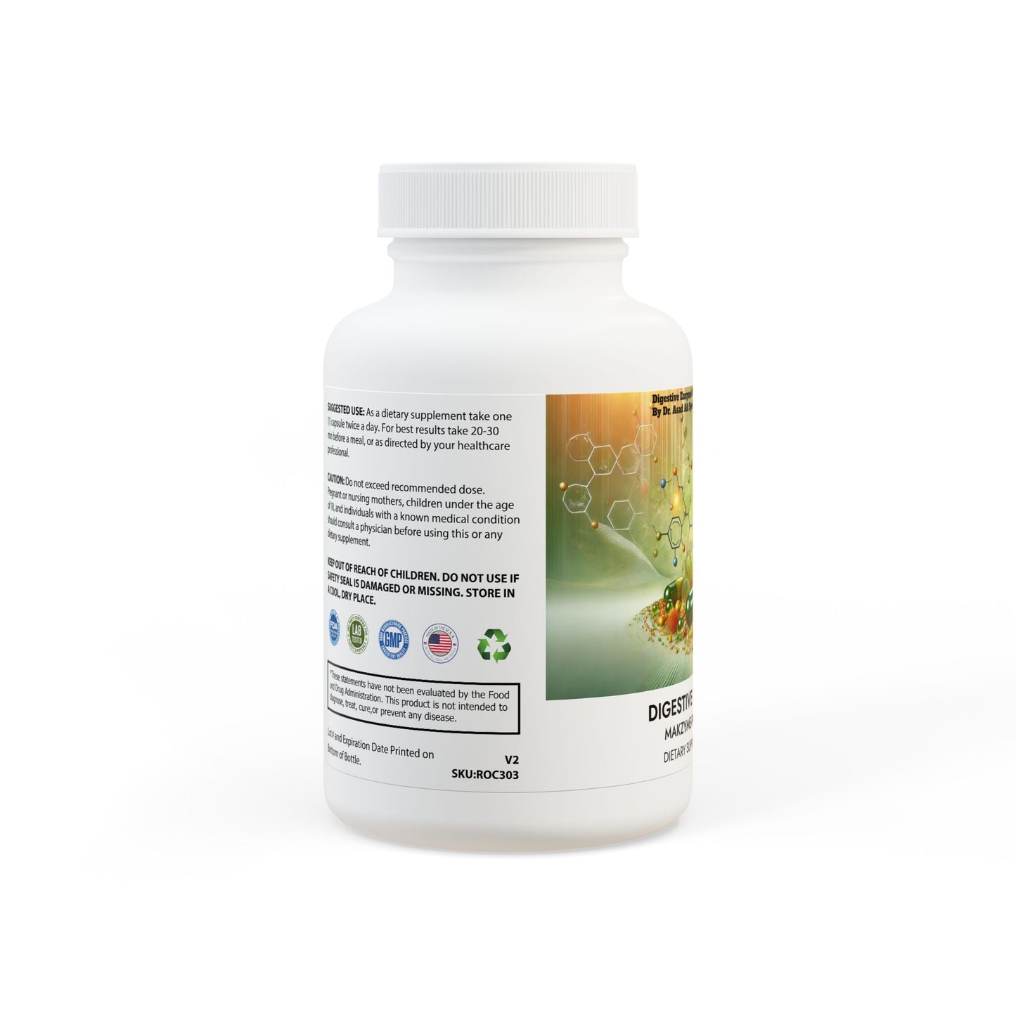 Digestive Enzyme Blend Supplement (60 Capsules) By Dr. Asad Ali Syed