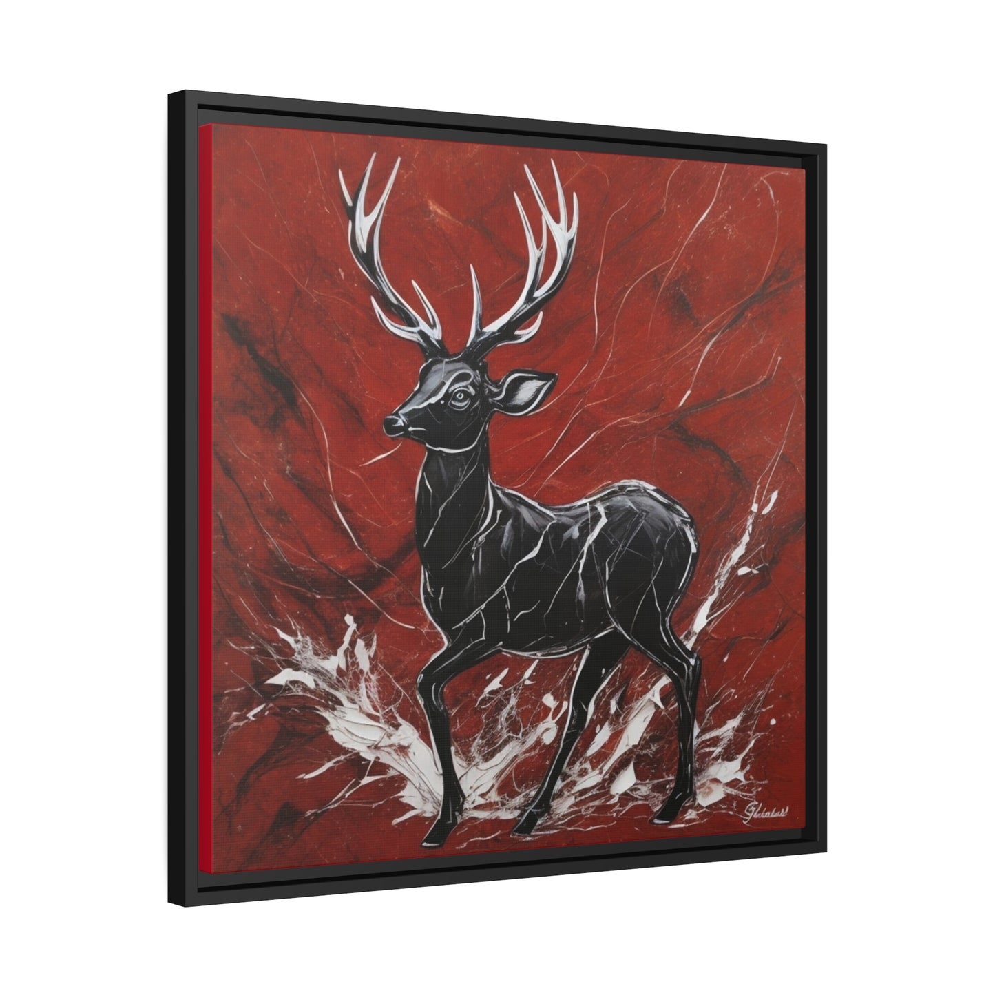 Matte Canvas, Black Frame