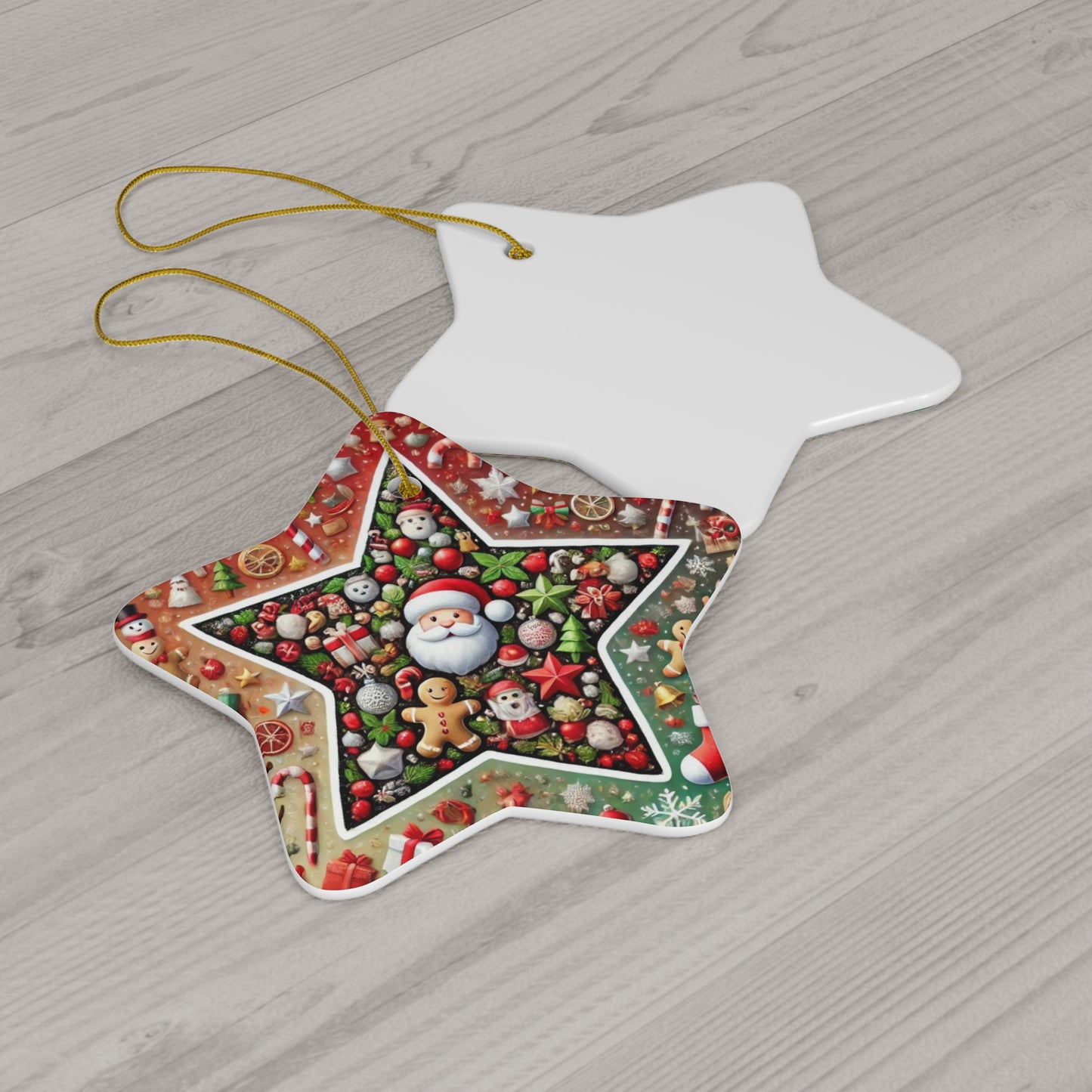 Ceramic Ornament, 4 Shapes