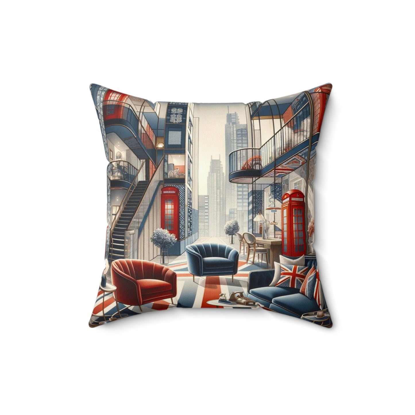 Spun Polyester Square Pillow