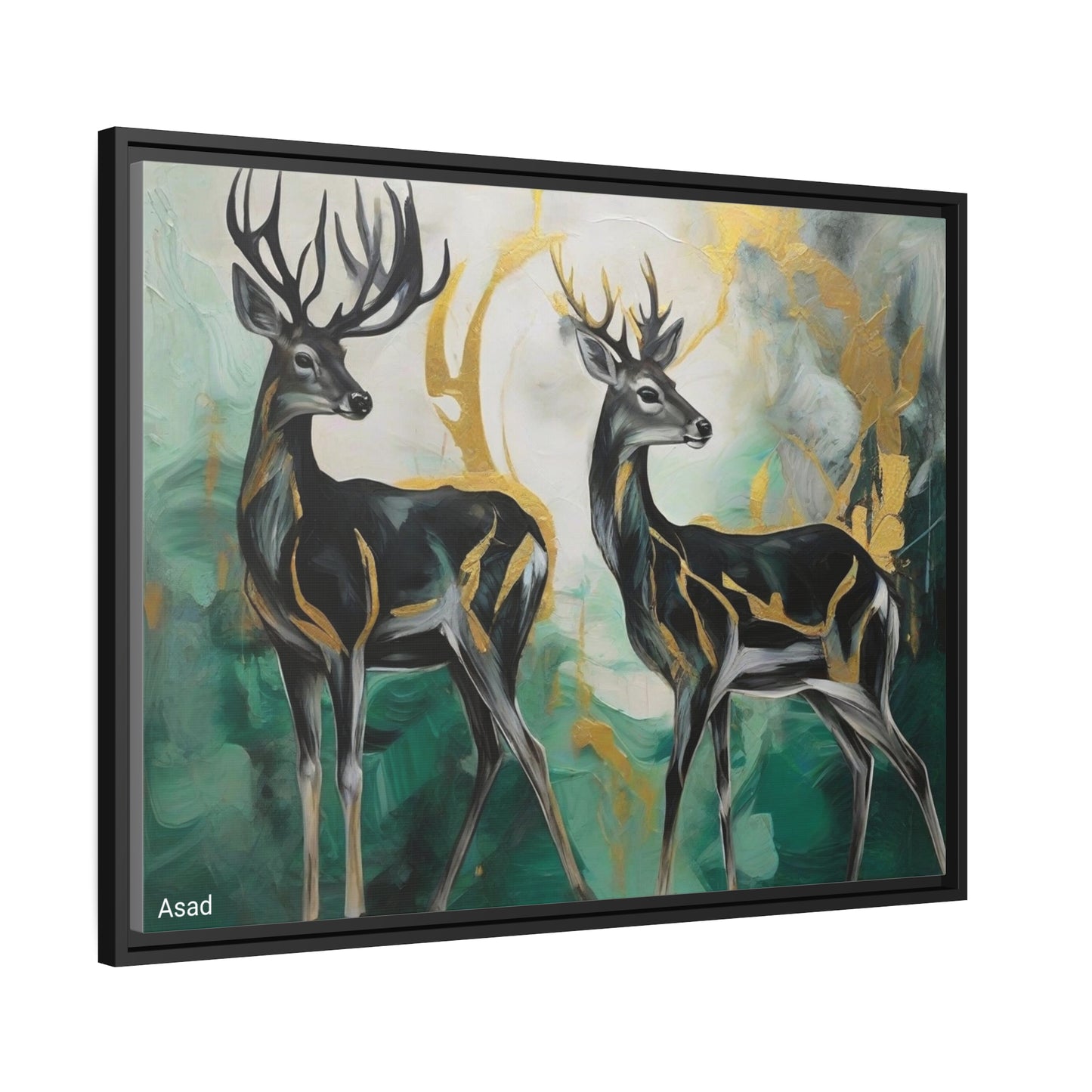 Matte Canvas, Black Frame