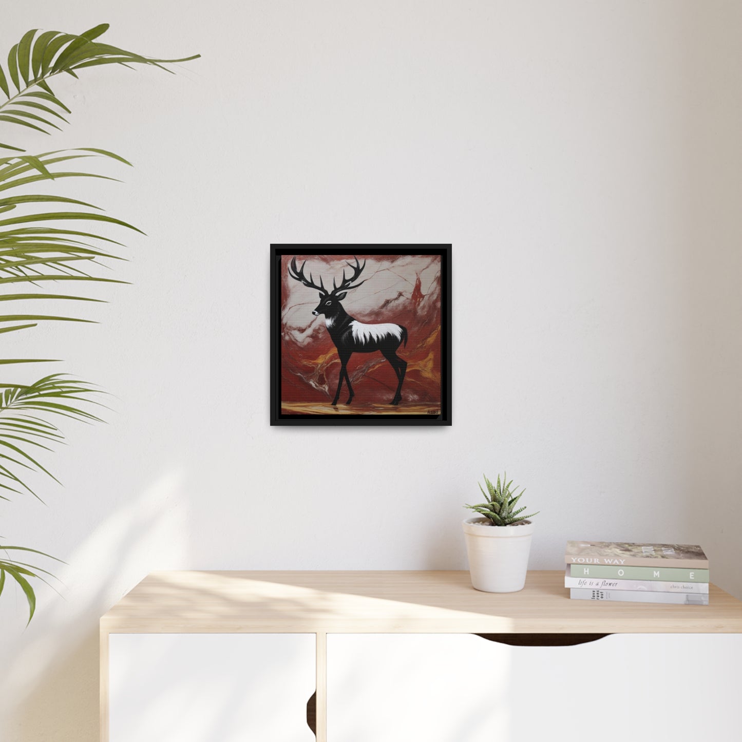 Matte Canvas, Black Frame