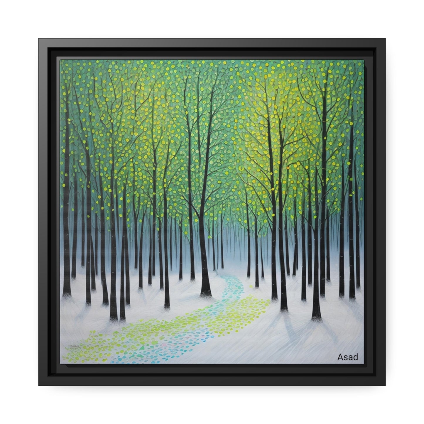 Matte Canvas, Black Frame