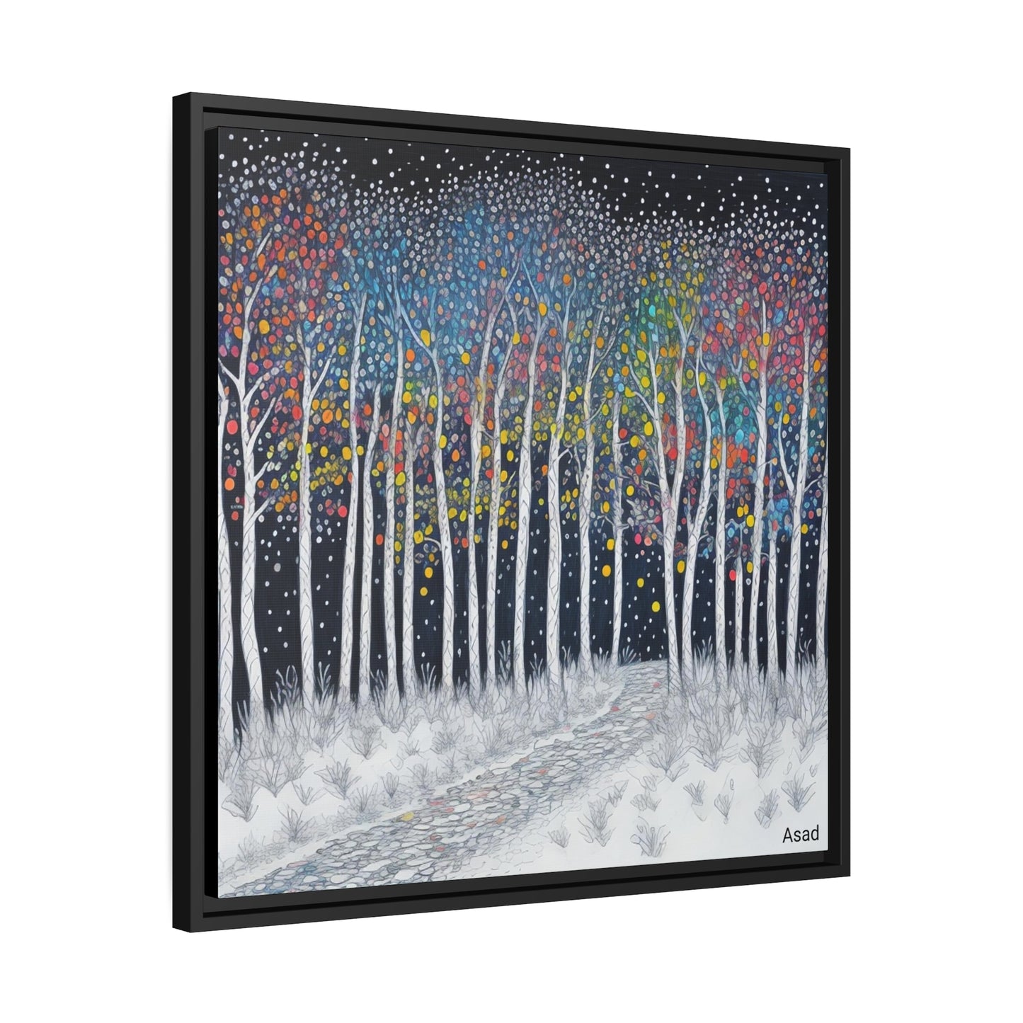 Matte Canvas, Black Frame