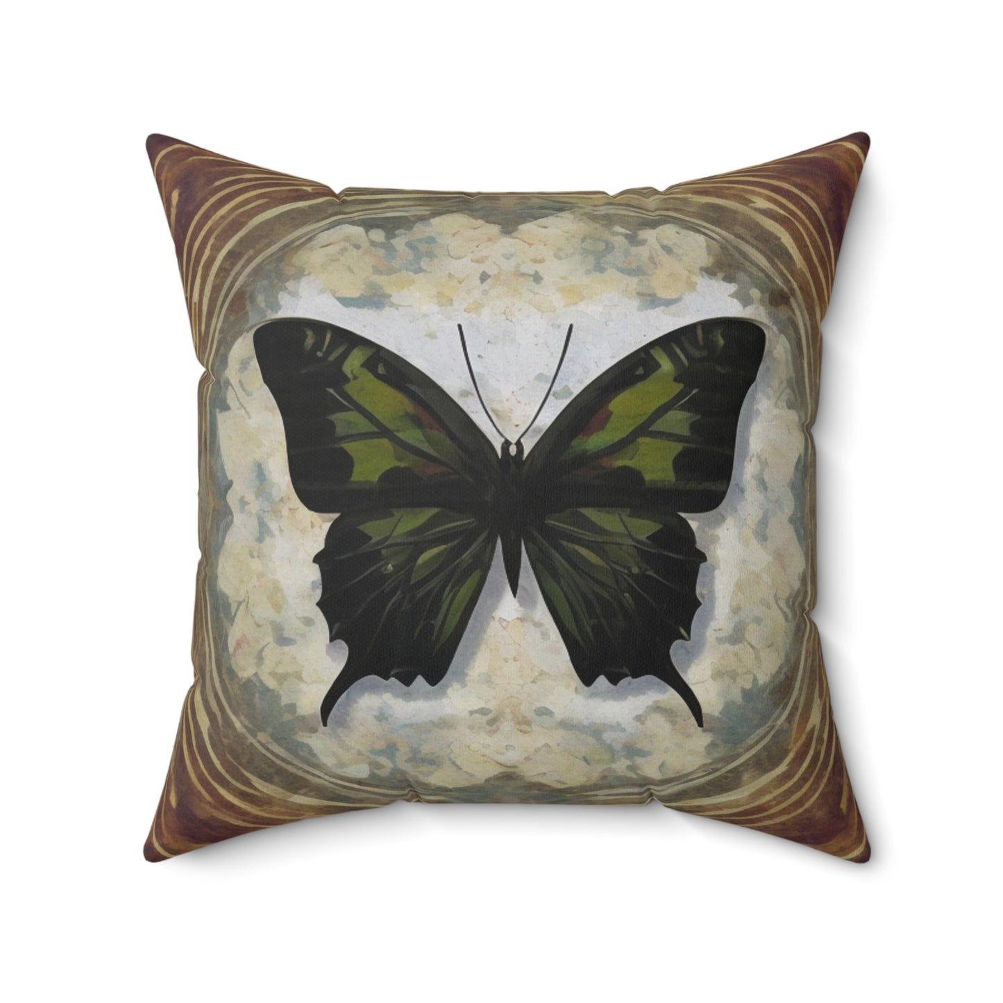 A Spun Polyester Square Pillow