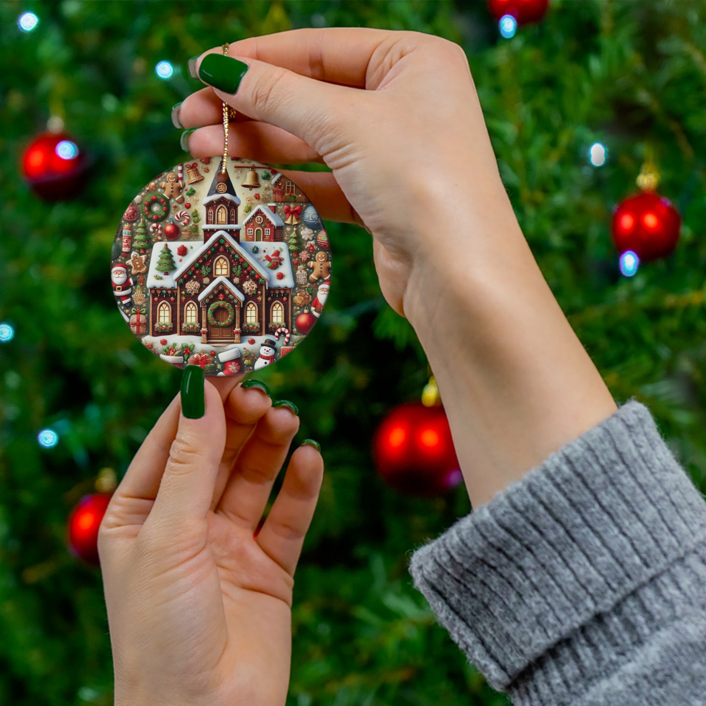 Ceramic Ornament, 4 Shapes