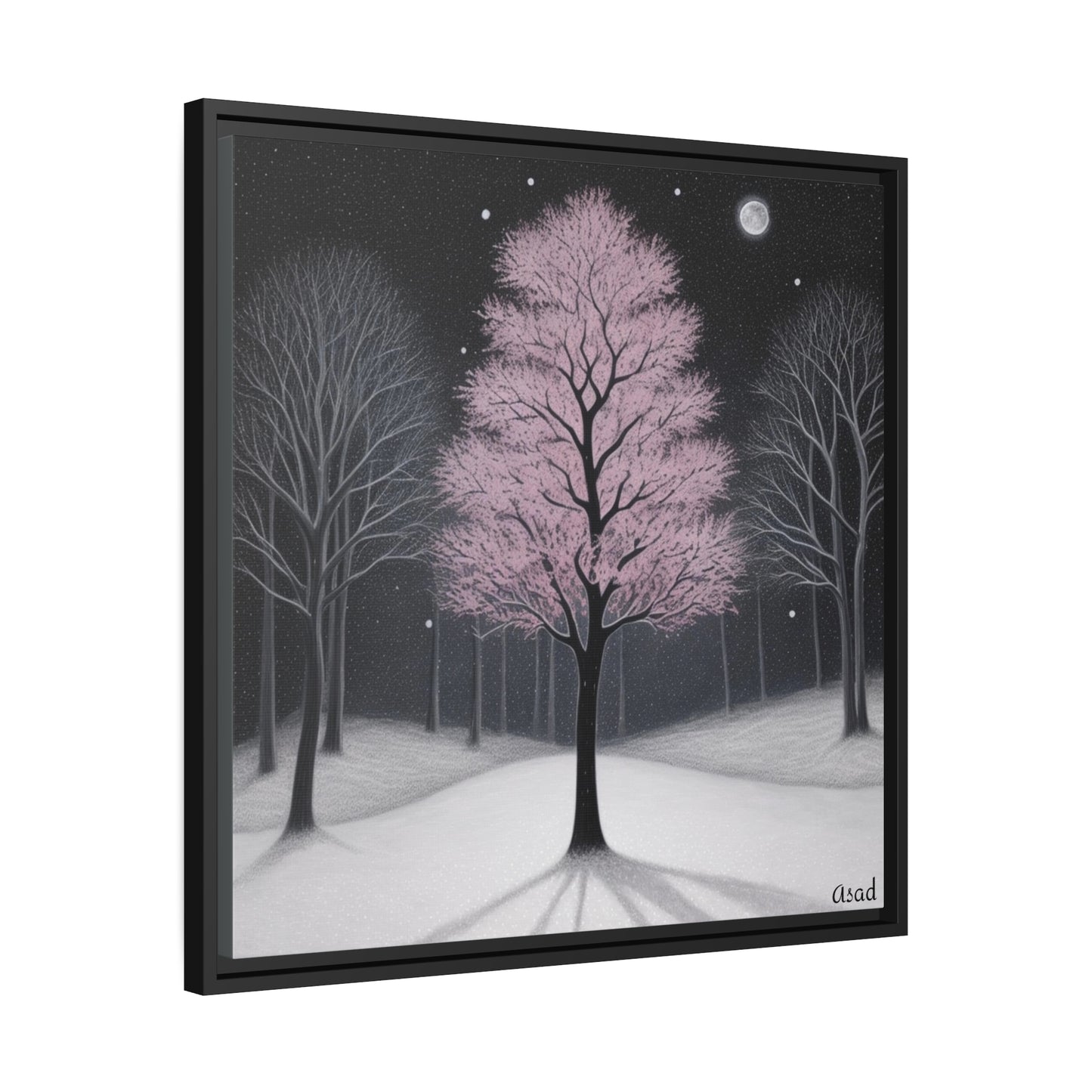 Matte Canvas, Black Frame
