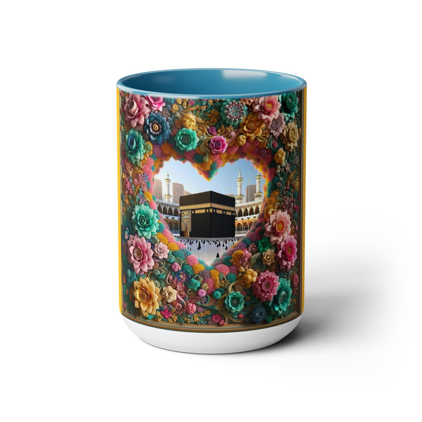 Two-Tone Coffee Mugs, 15oz
