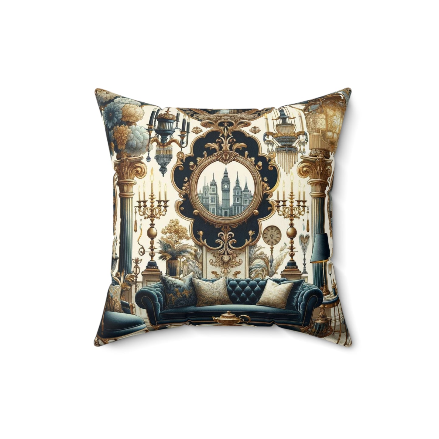 Spun Polyester Square Pillow