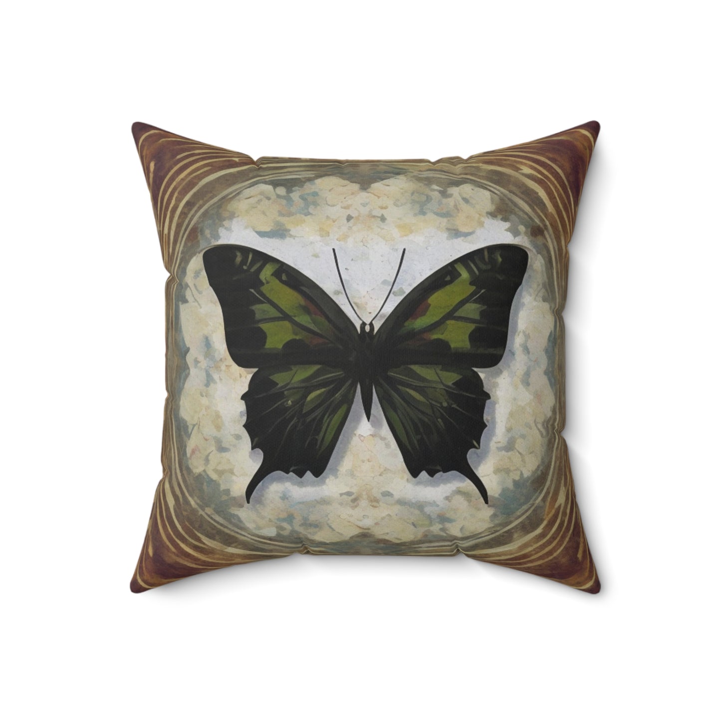 A Spun Polyester Square Pillow