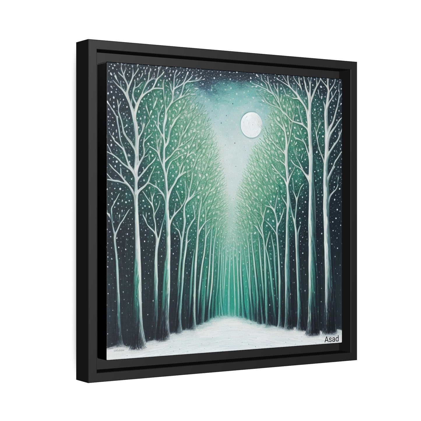 Matte Canvas, Black Frame