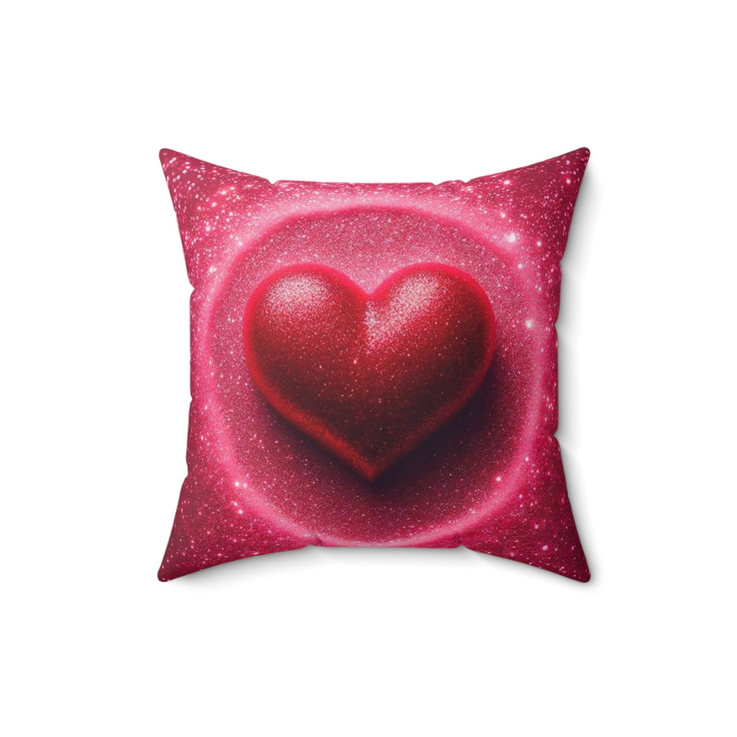 A Spun Polyester Square Pillow