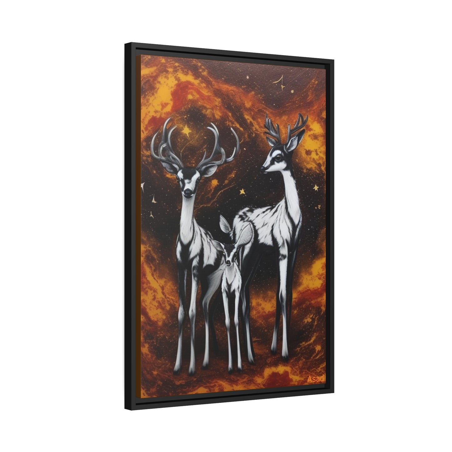 Matte Canvas, Black Frame
