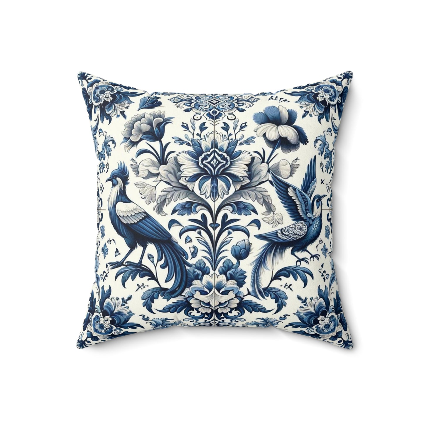 A Spun Polyester Square Pillow