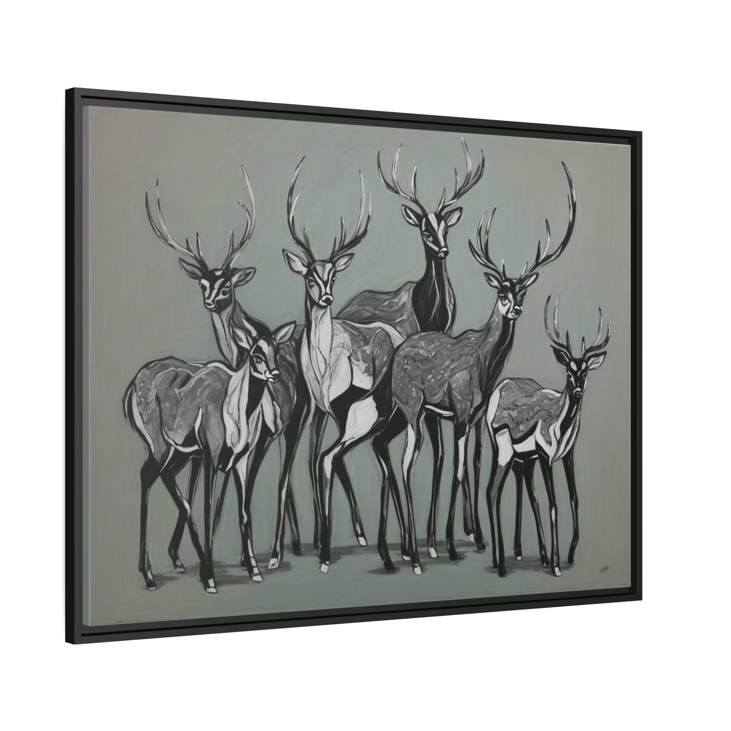Matte Canvas, Black Frame