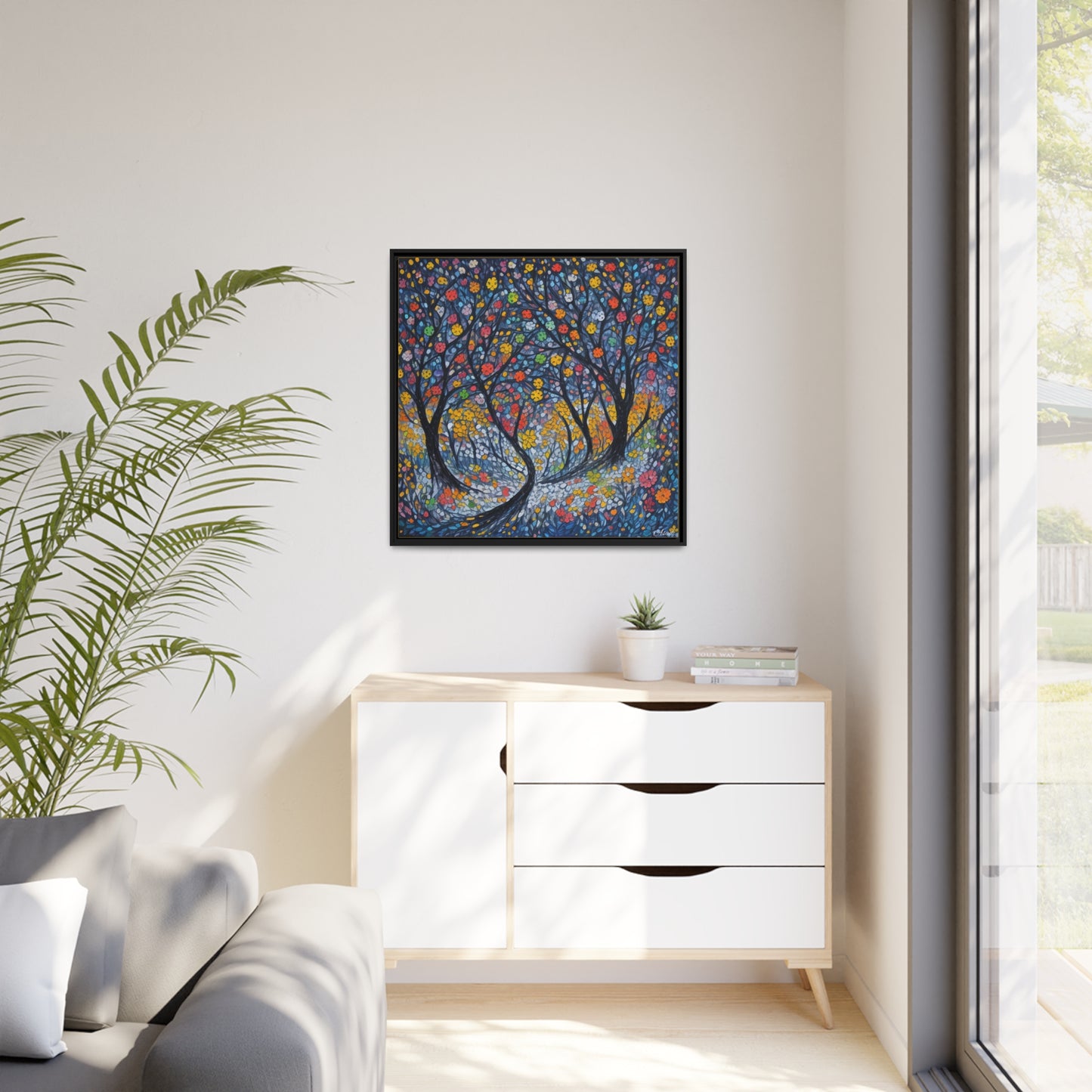 Matte Canvas, Black Frame