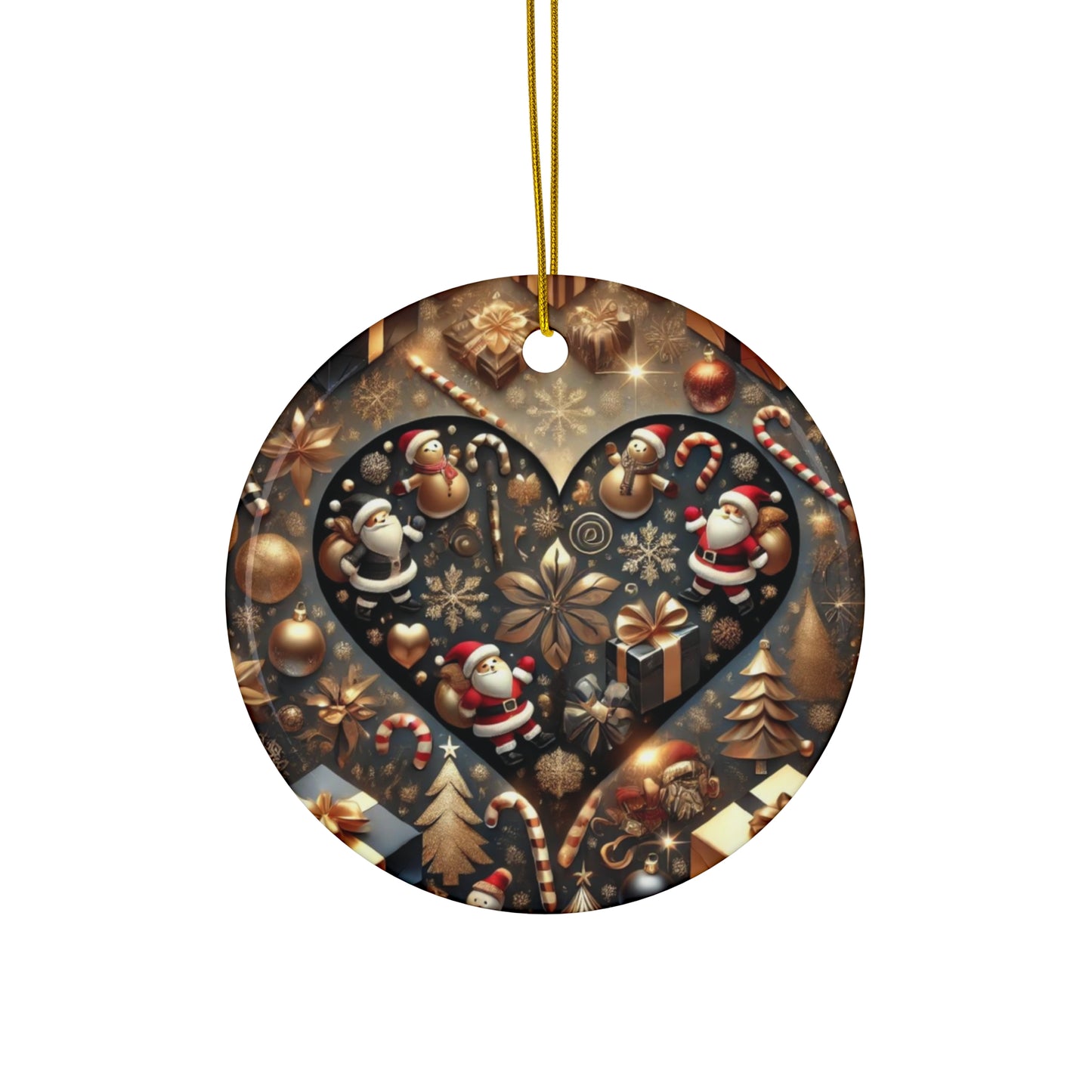 Ceramic Ornament, 4 Shapes
