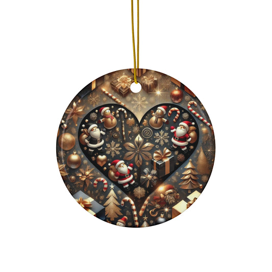 Ceramic Ornament, 4 Shapes