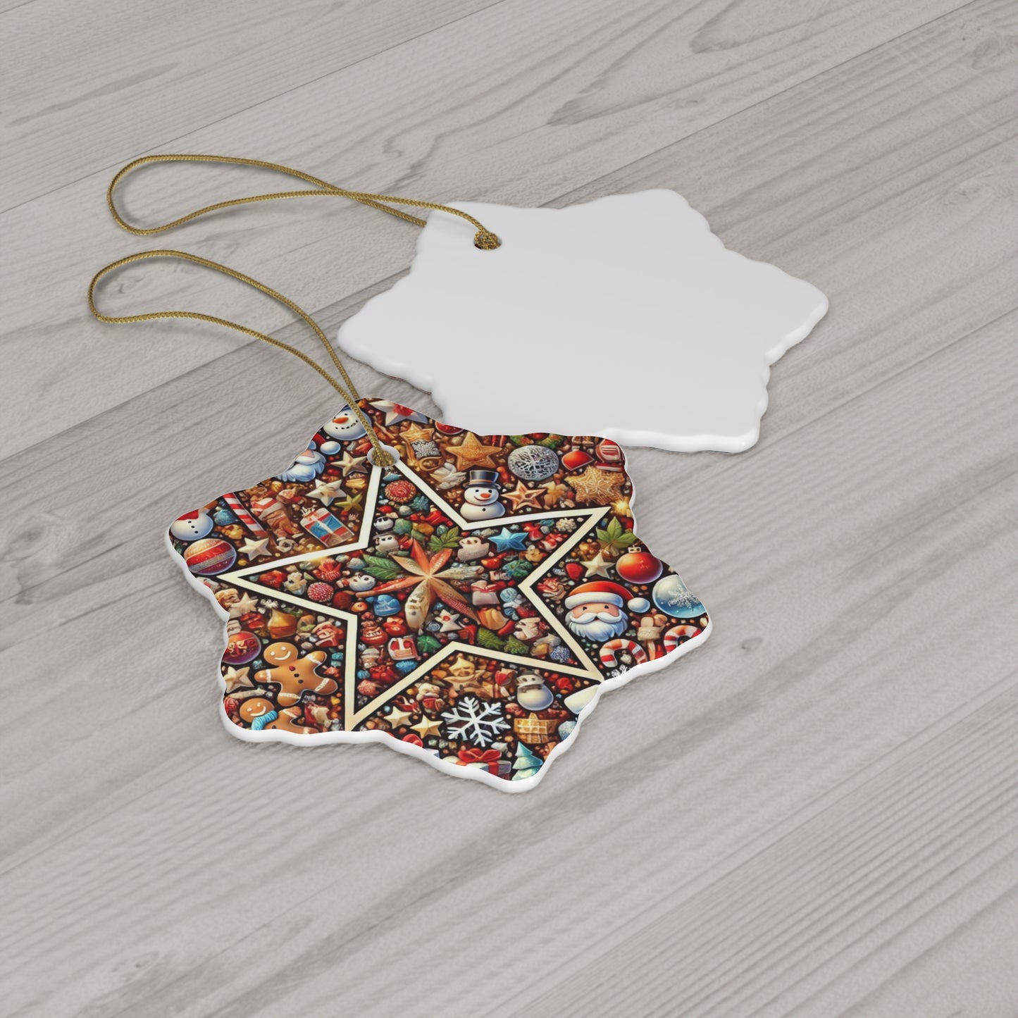 Ceramic Ornament, 4 Shapes