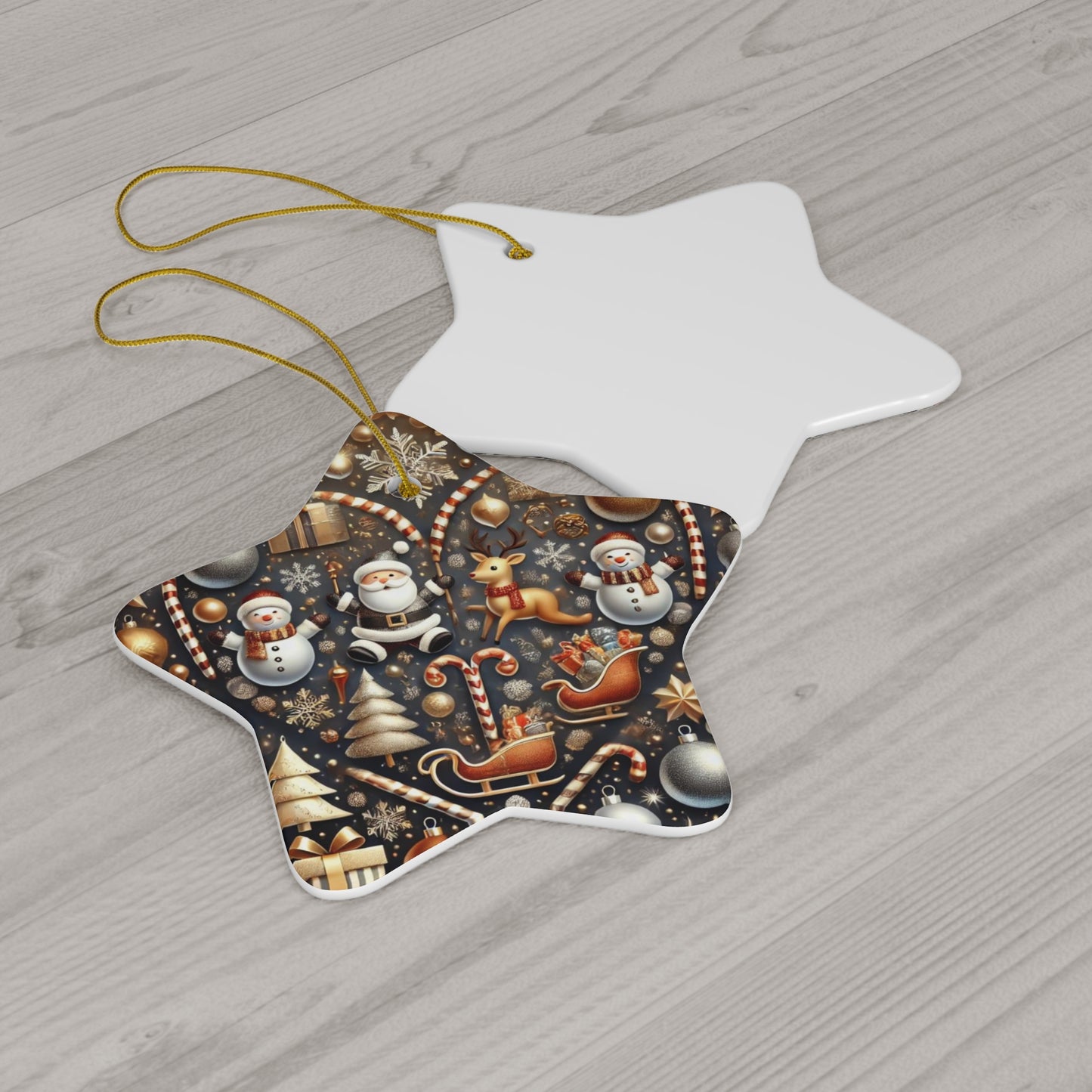 Ceramic Ornament, 4 Shapes