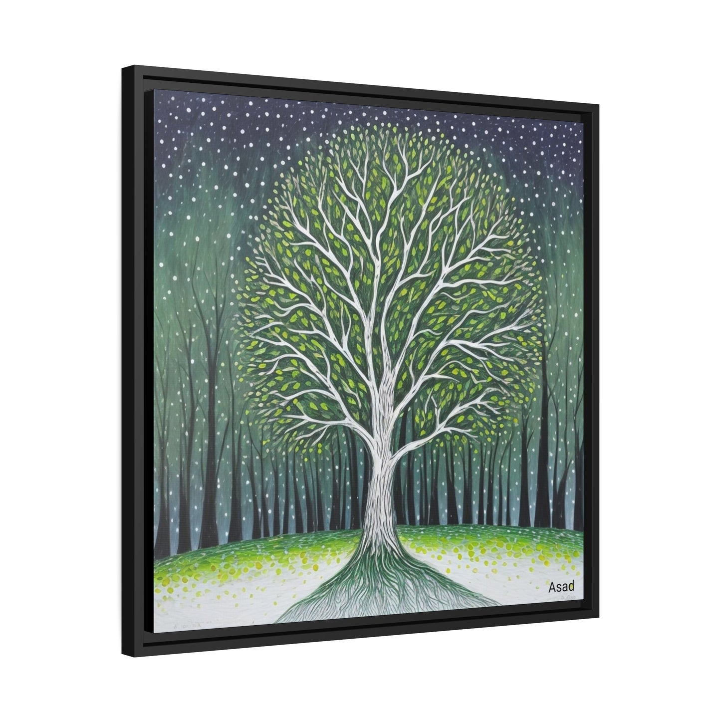 Matte Canvas, Black Frame