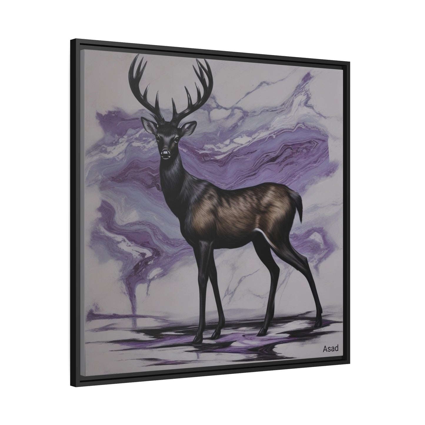Matte Canvas, Black Frame