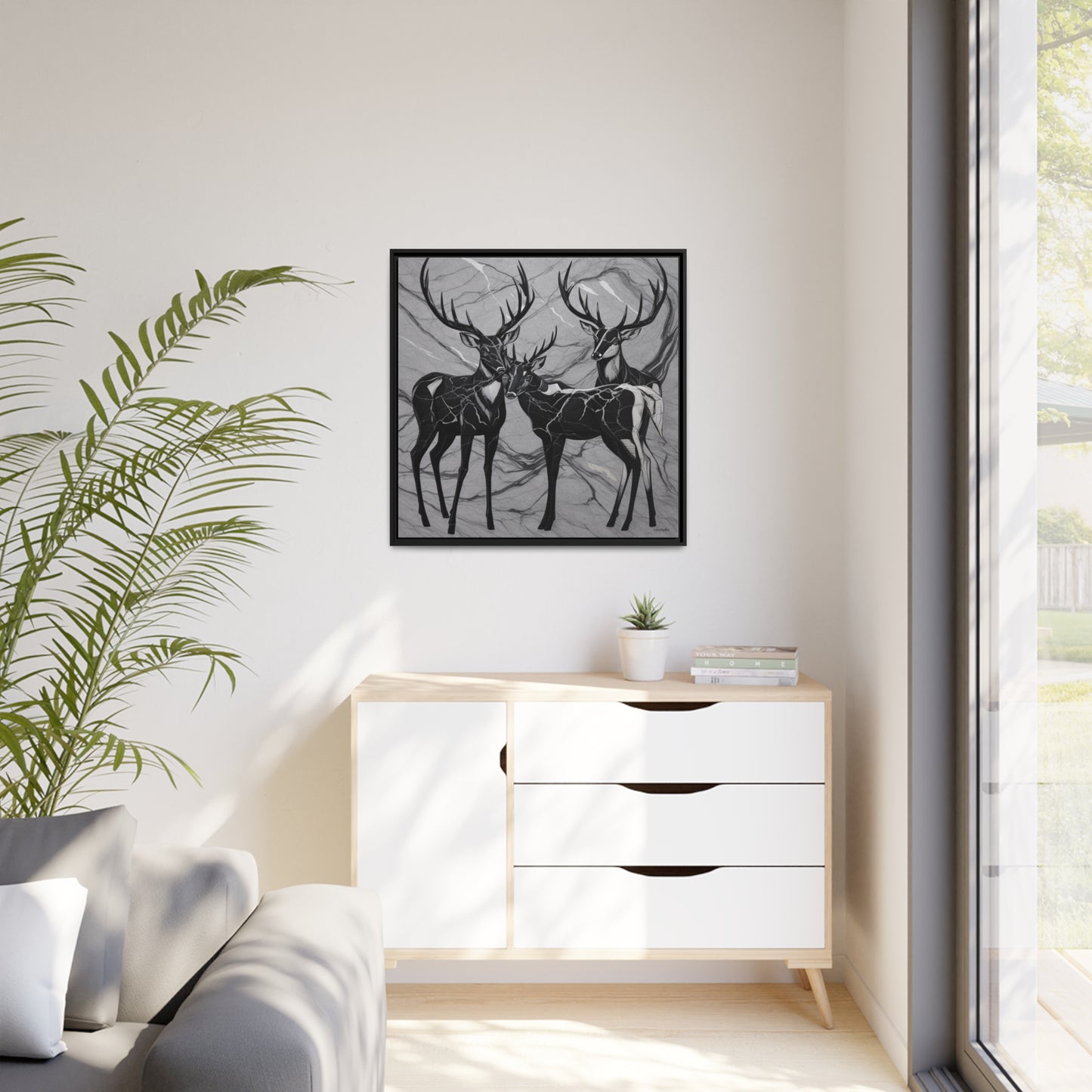 Matte Canvas, Black Frame