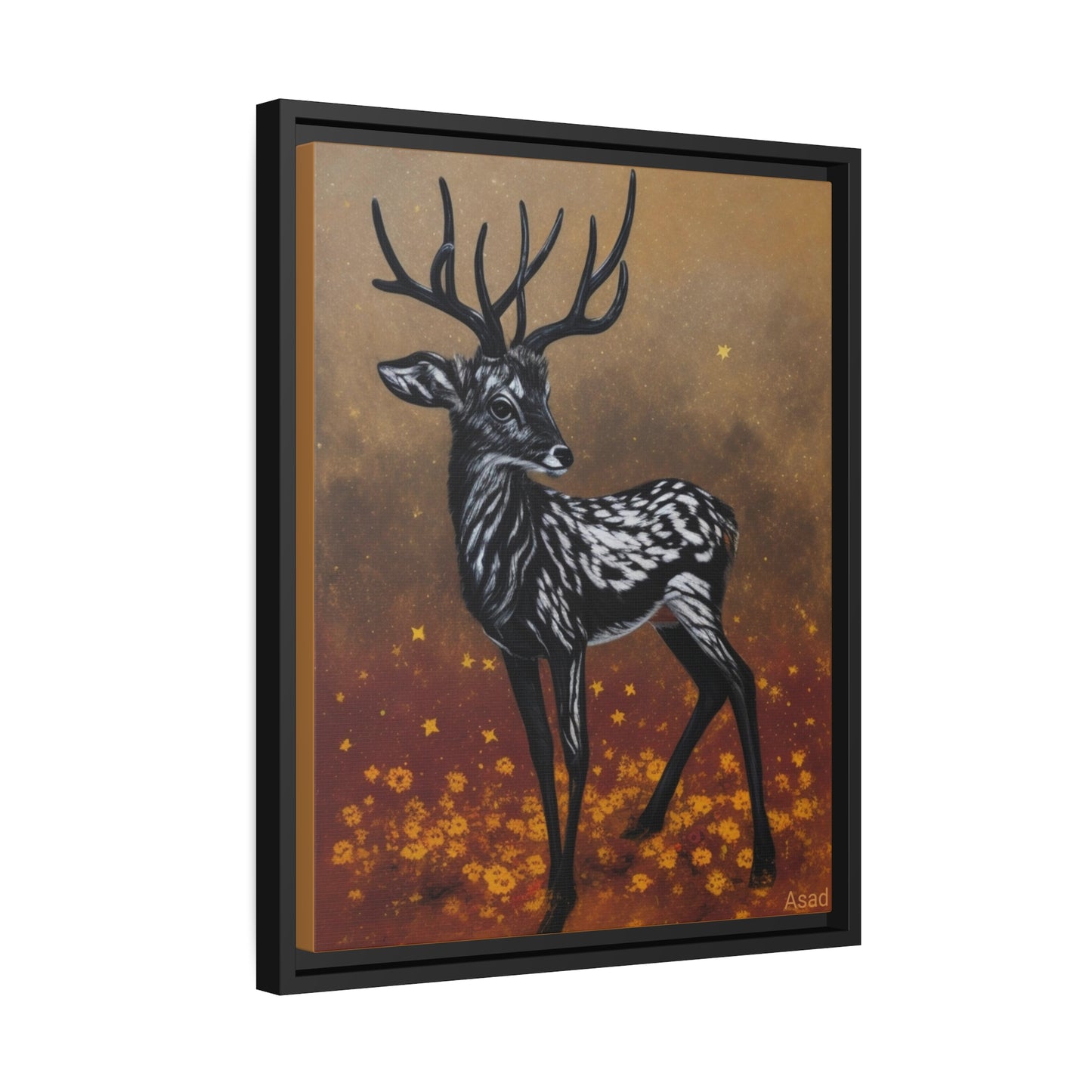 Matte Canvas, Black Frame