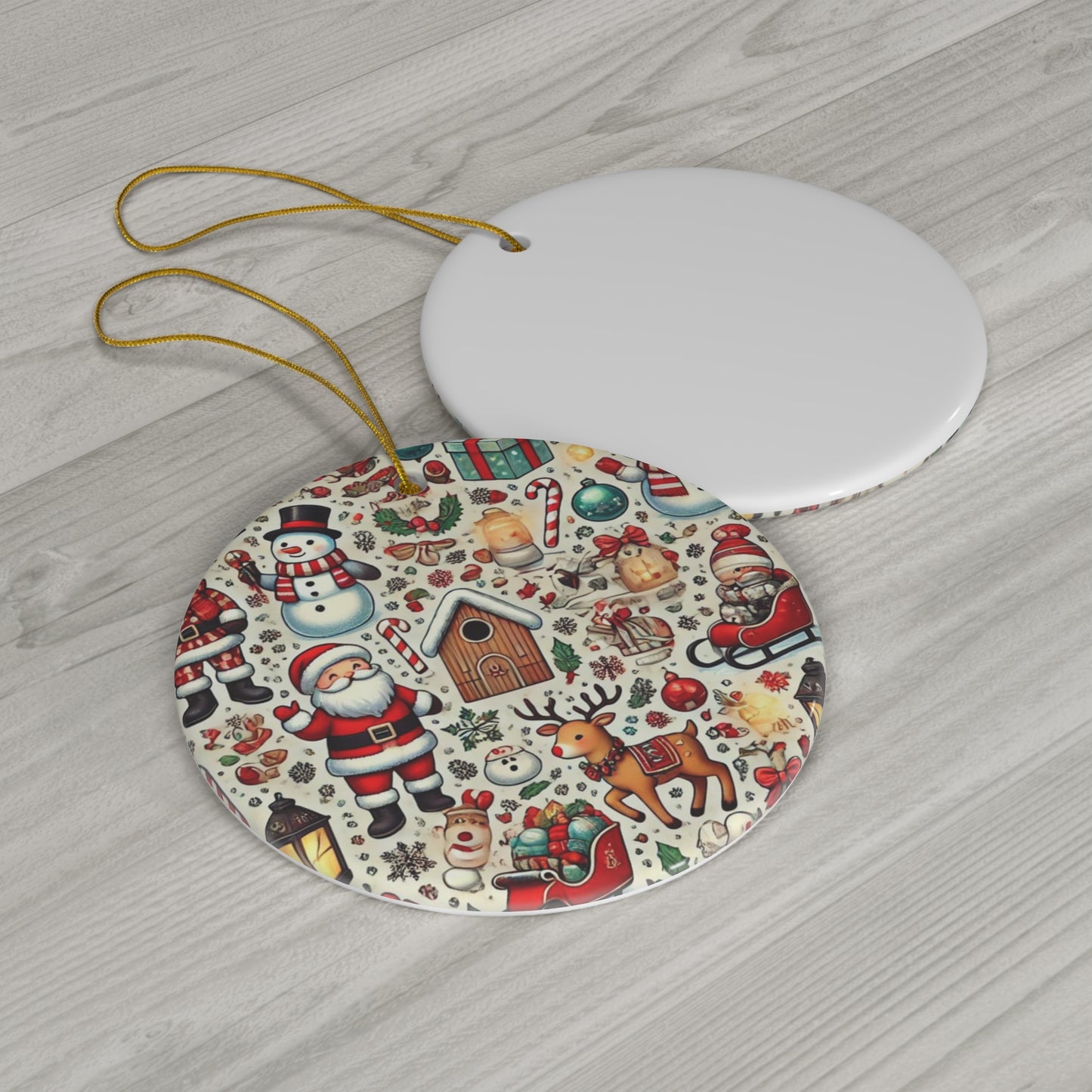 Ceramic Ornament, 4 Shapes