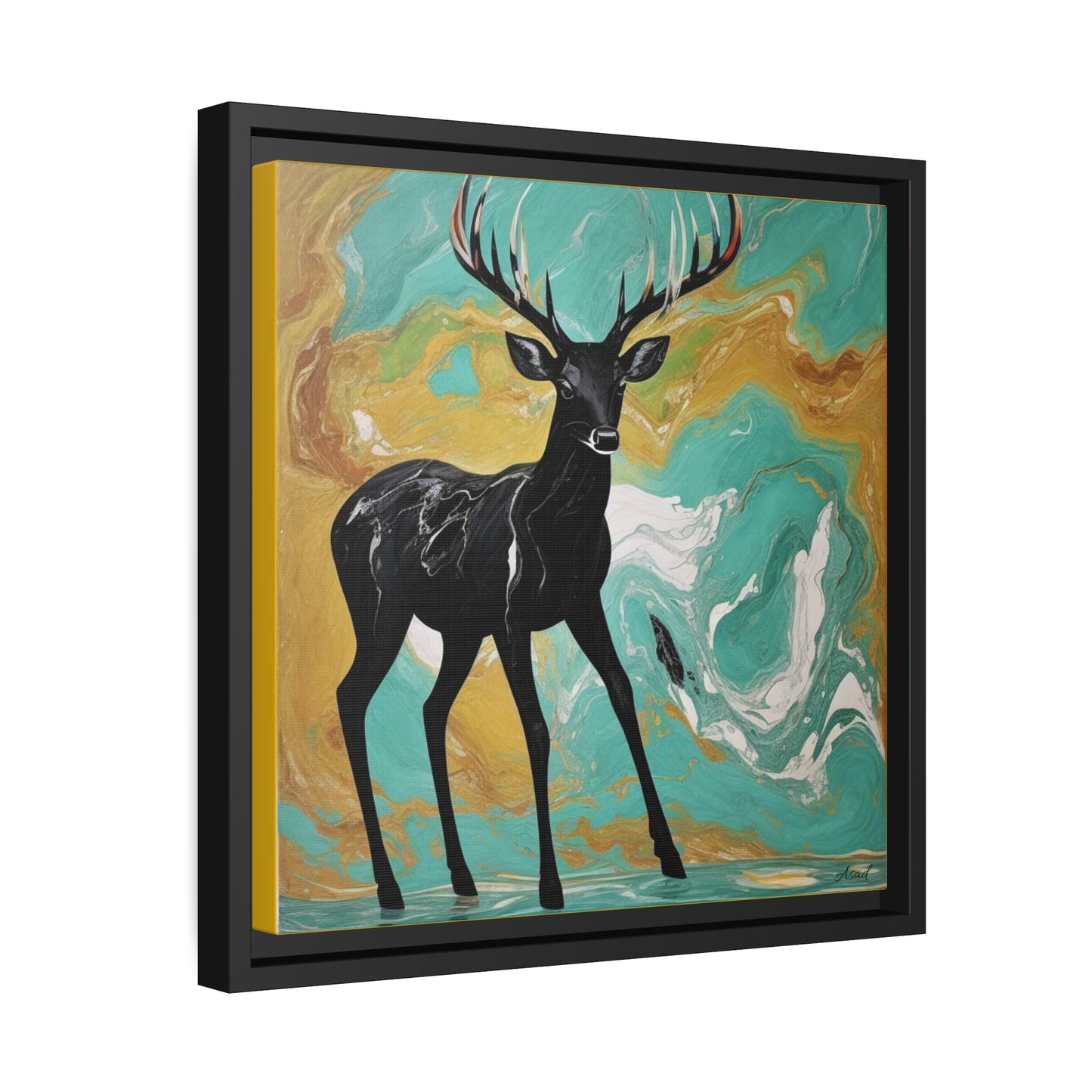 Matte Canvas, Black Frame