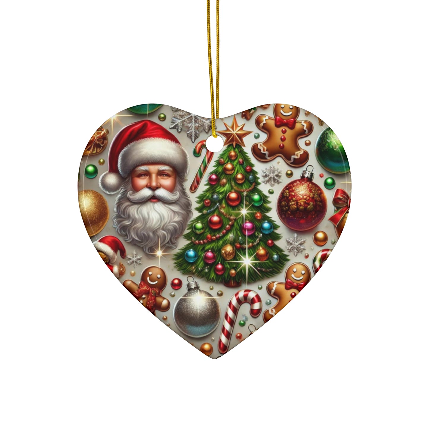 Ceramic Ornament, 4 Shapes