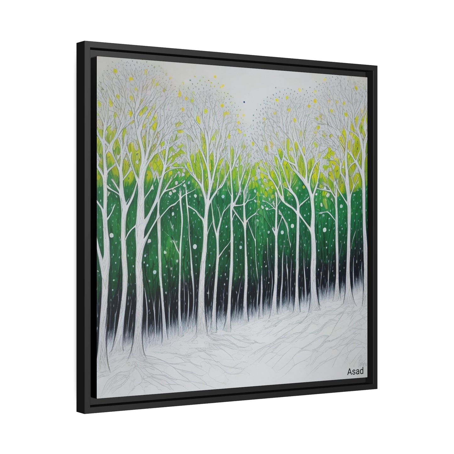 Matte Canvas, Black Frame