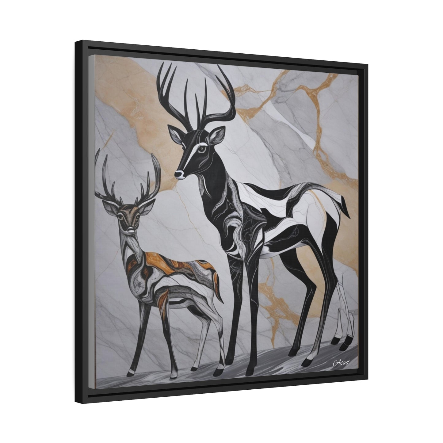 Matte Canvas, Black Frame