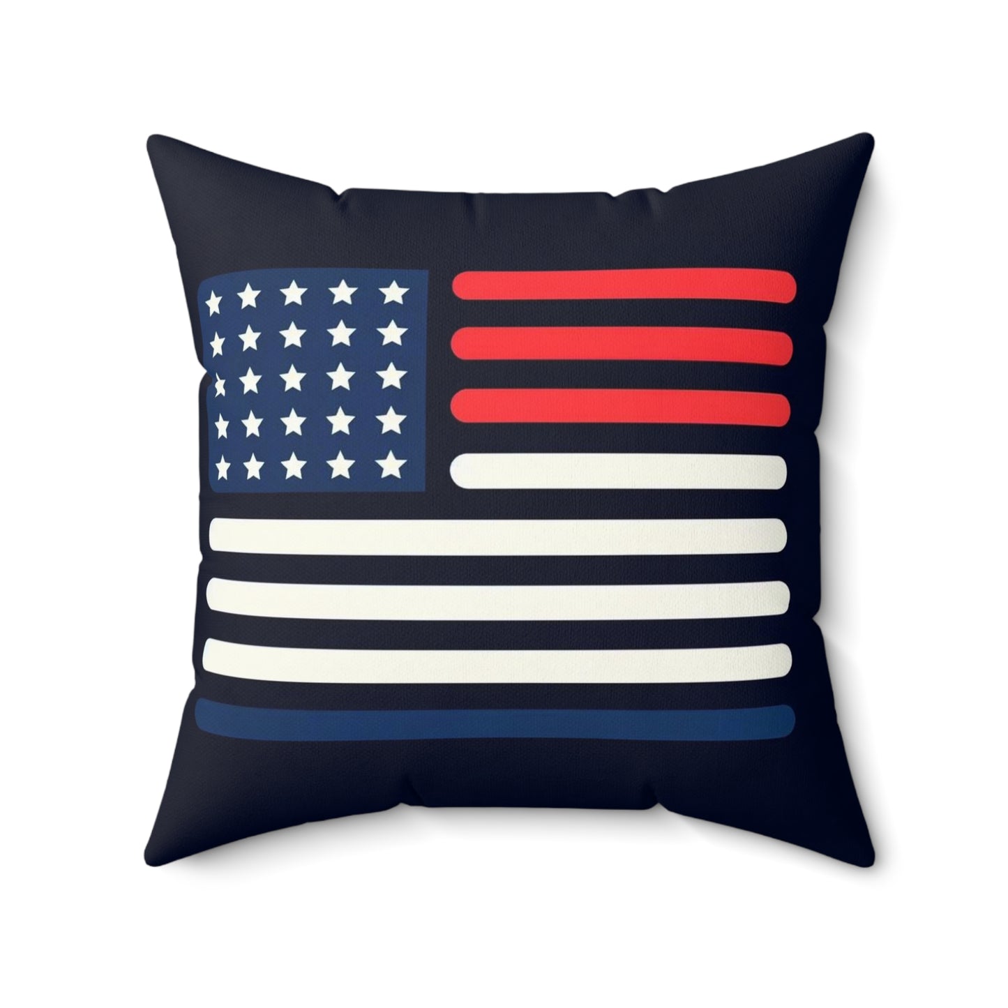 A Spun Polyester Square Pillow