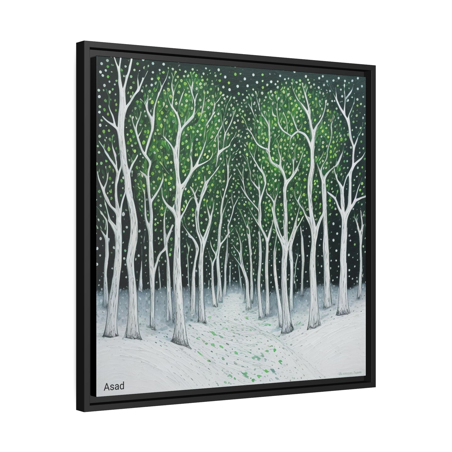 Matte Canvas, Black Frame