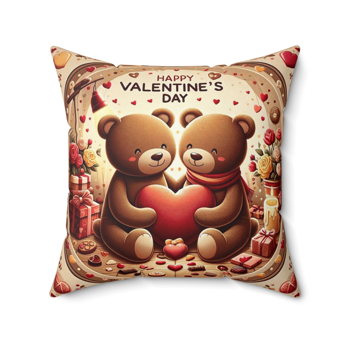 Spun Polyester Square Pillow