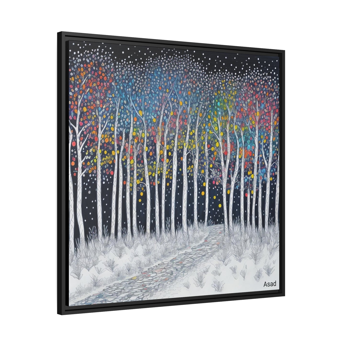 Matte Canvas, Black Frame