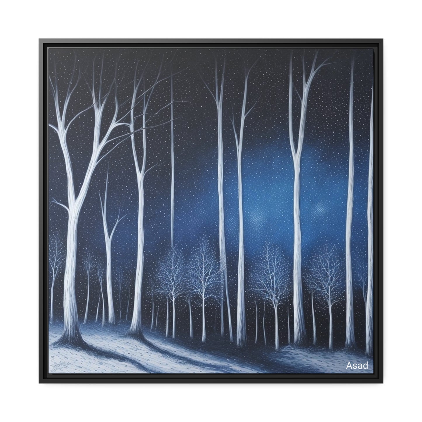 Matte Canvas, Black Frame