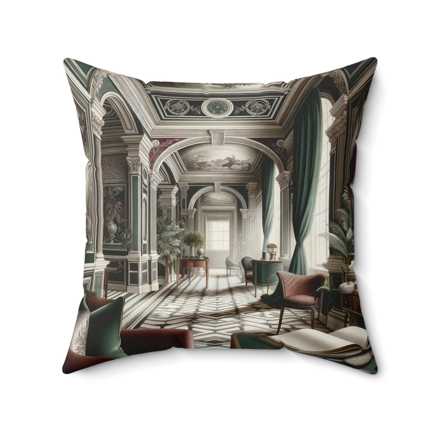 Spun Polyester Square Pillow