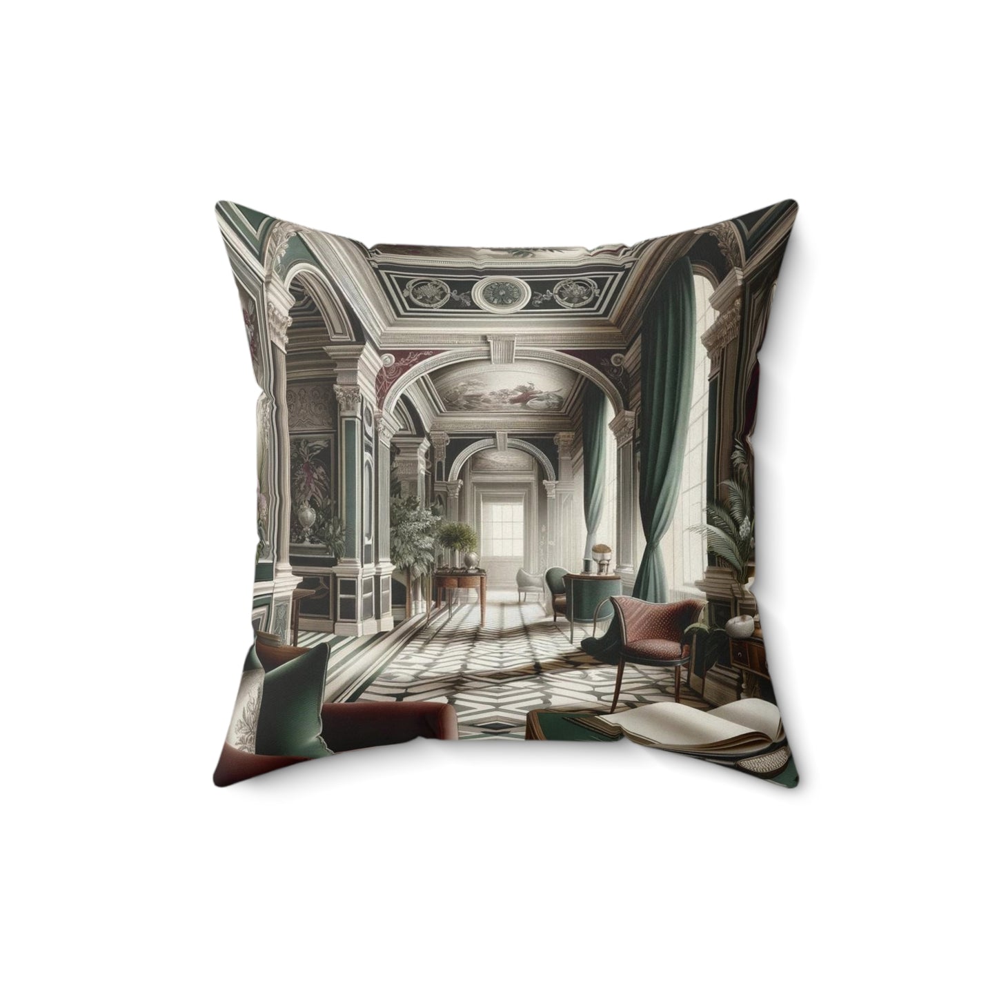 Spun Polyester Square Pillow
