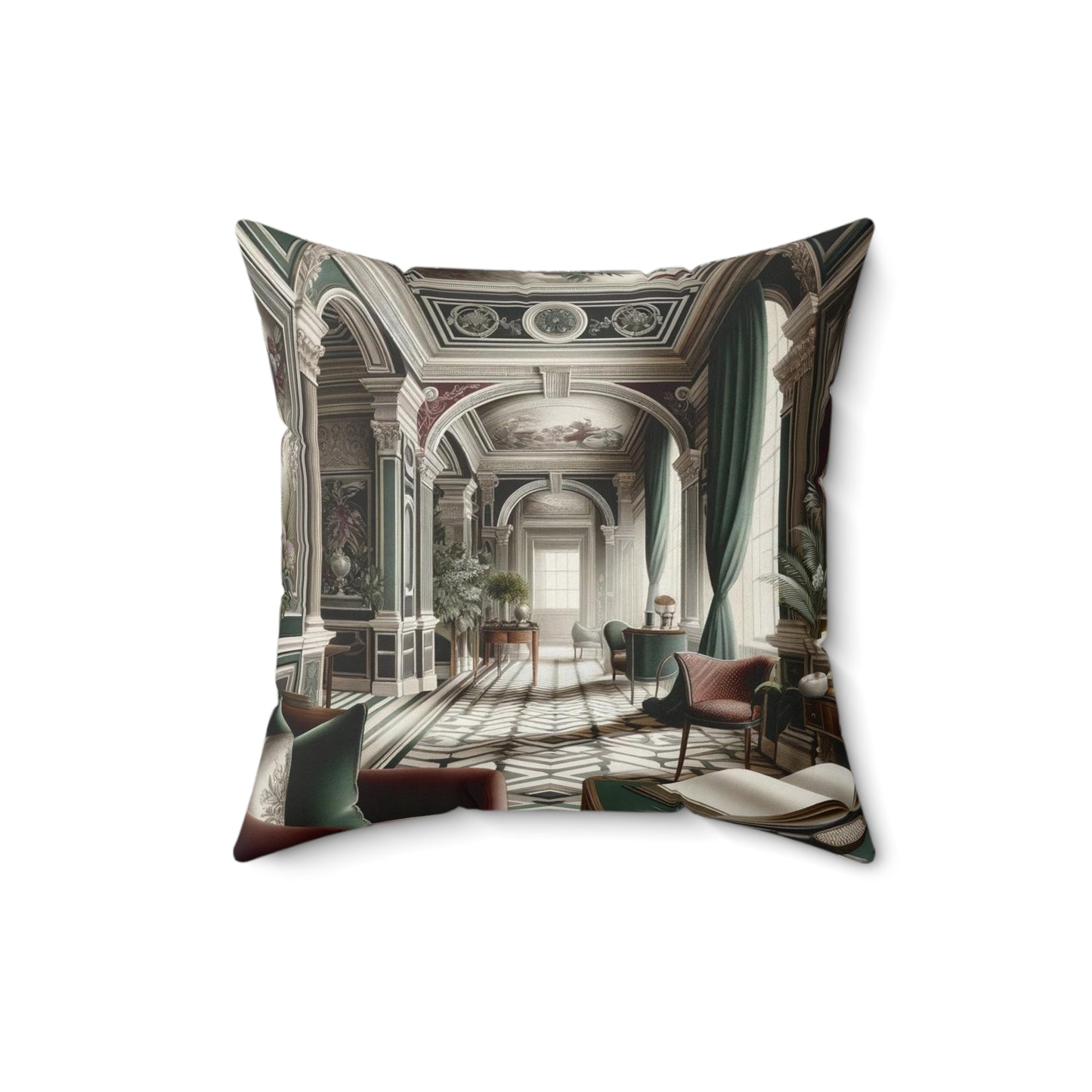 Spun Polyester Square Pillow