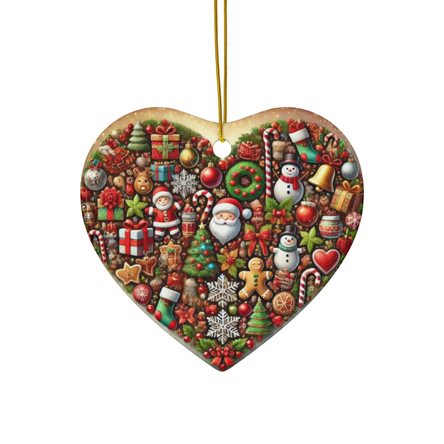 Ceramic Ornament, 4 Shapes