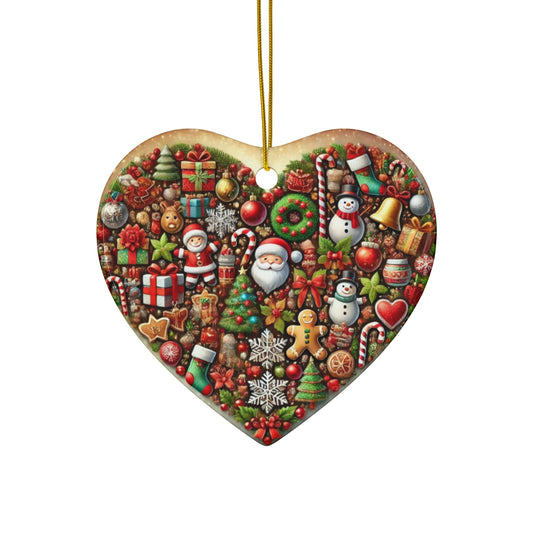 Ceramic Ornament, 4 Shapes