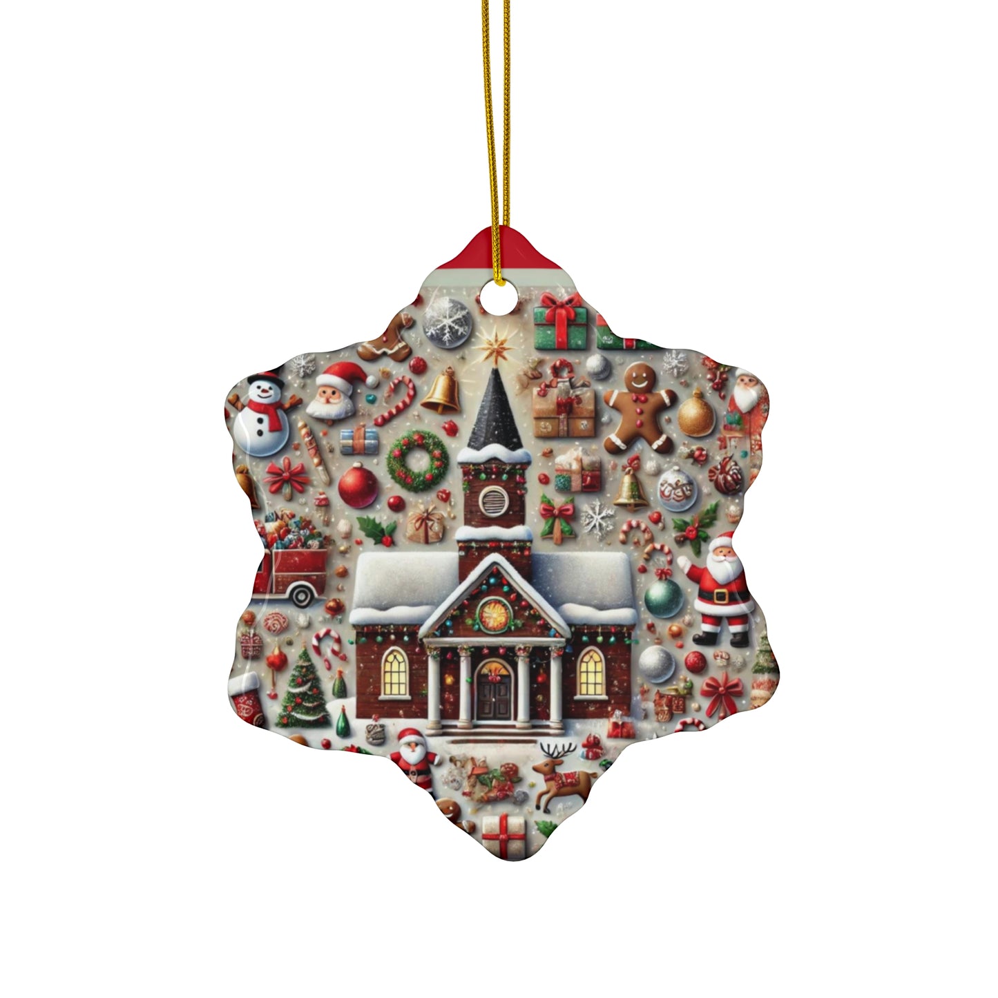 Ceramic Ornament, 4 Shapes