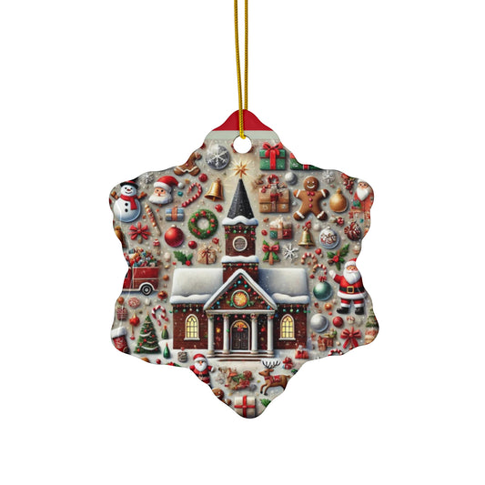 Ceramic Ornament, 4 Shapes