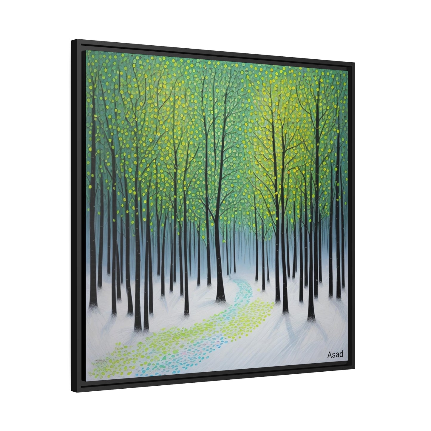 Matte Canvas, Black Frame