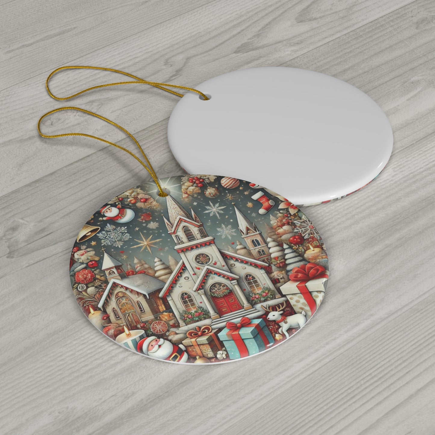 Ceramic Ornament, 4 Shapes